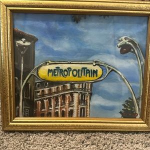 Paris Metro original painting